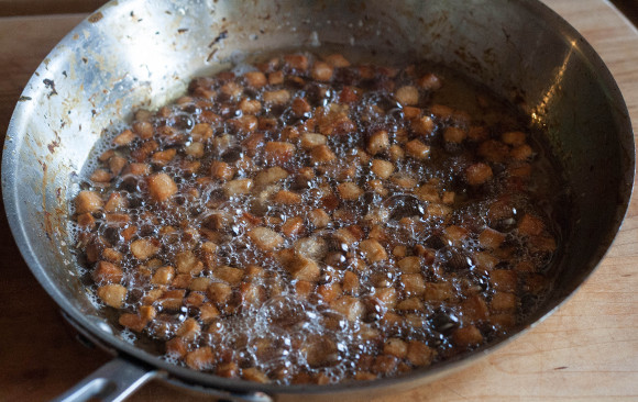 frying with dirty oil